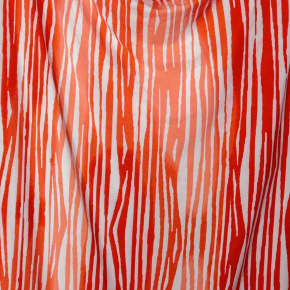 Tart Women’s Top Coral Bold Print Stripe Modal Blend Flowy Draped Minimalist M - Picture 6 of 10